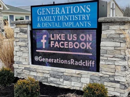 Generations Family Dentistry Healthcare Signage